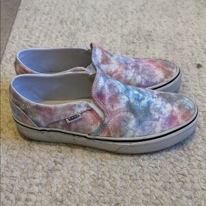 Vans Women’s Slip-On Sneakers - Pastel Tie-Dye